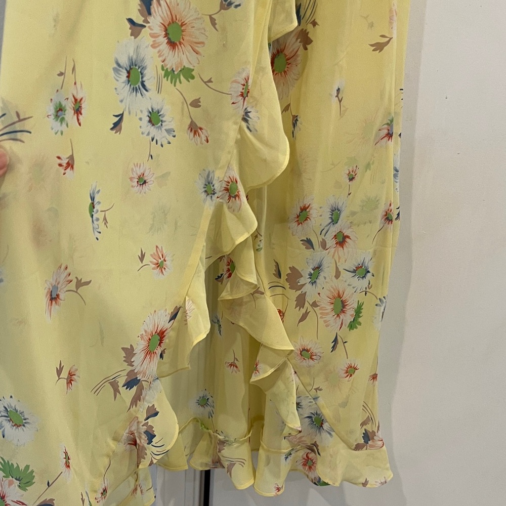 Victoria's Secret Yellow Floral Ruffle Sleepwear Nightgown - Picture 2 of 8
